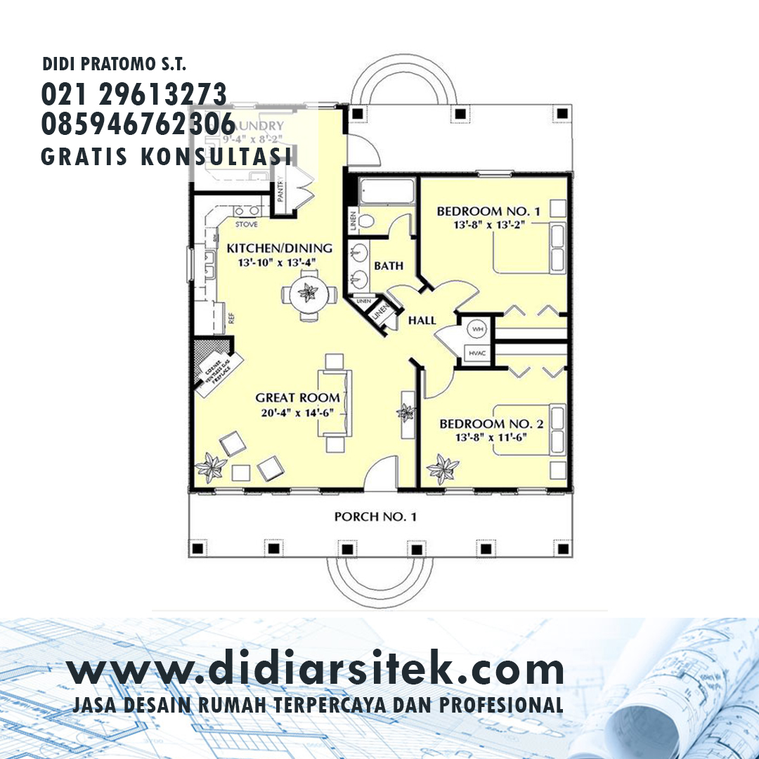Jasa Desain Rumah 2D Murah