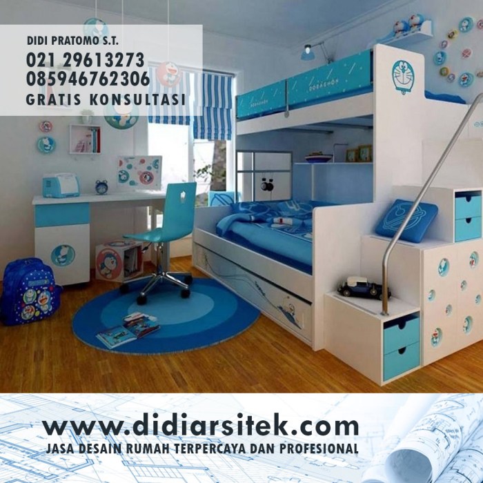 Jasa Desain Kamar Anak di Harapan Indah